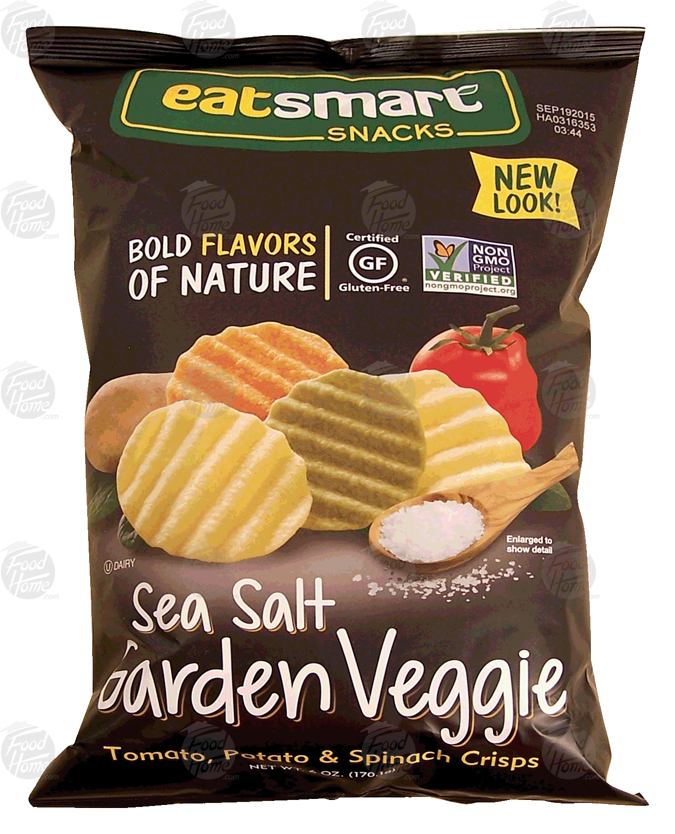 Eat Smart  sea salt garden veggie crisps made w/potato, tomato & spinach Full-Size Picture